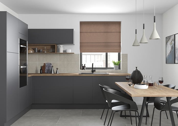 Maurice, Mink - Twist&Fit Roman Blind - Image 5